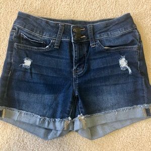 So Juniors Favorite Midi Denim Shorts